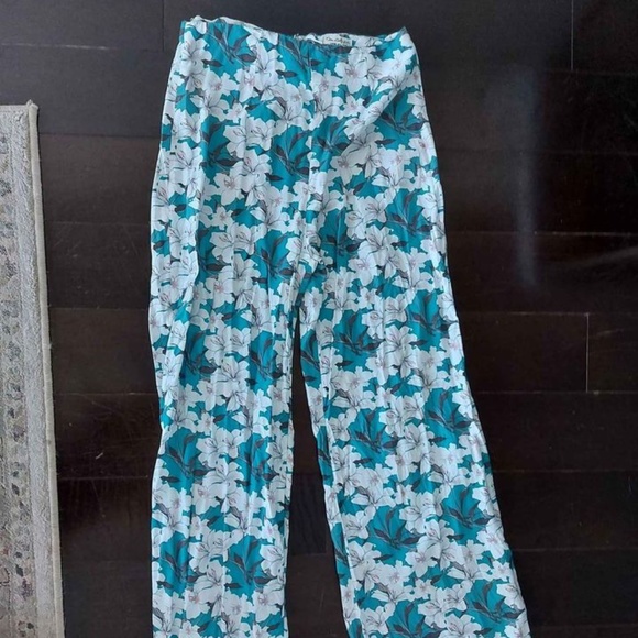 Miss Selfridge Long Floral Trousers - Picture 1 of 3